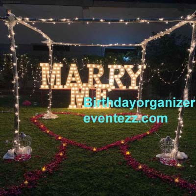 OUTDOOR PROPOSAL DECORATION